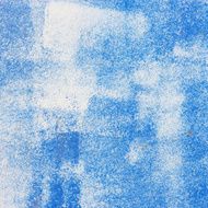 Blue metallic wall background with white enamel