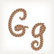 Braids hair font N19