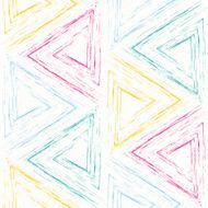 Colored Charcoal Triangles Seamless Background