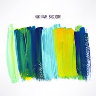 yellow and blue strokes