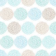 Vector drops bubbles seamless pattern