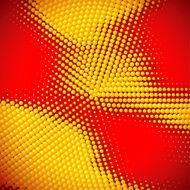 Scattered yellow balls background N2