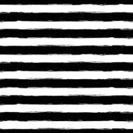 Vector watercolor stripe seamless pattern Abstract black and white background N2