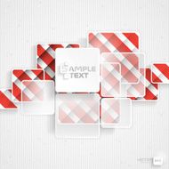 White Square Element On Stripes Background N3
