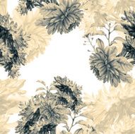 Seamless pattern with beautiful spring flowers and plants N22