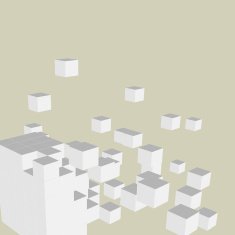 gray cube model background N2