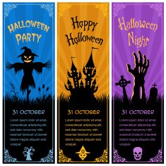 Halloween Vertical Banners N2 free image download