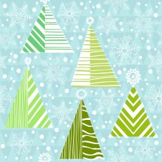 Vector seamless pattern of christmas tree