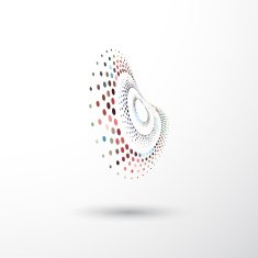 abstract color dots icon for design N13