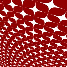 abstract red and white geometry pattern background