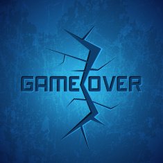 Vector Message Game Over