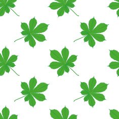 Horse Chestnut Leaves Seamless Texture