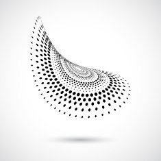 abstract black dots pattern icon N7