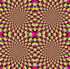 Pink circular optical effect pattern Square Vector N2