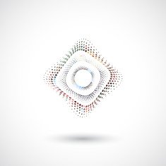 abstract color dots icon for design N15