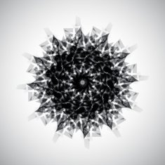 abstract black and white icon for design N3