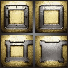 Vector golden background set N15