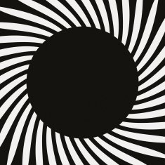 Paper with black and white circular geometric pattern N4