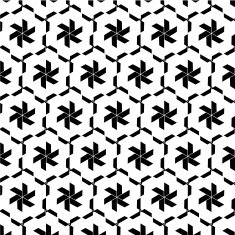 abstract black and white floral pattern background N13