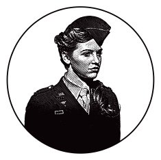 Retro Woman Soldier Nurse