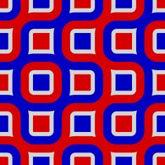 Seamless 1970's inspired design on white paper N2