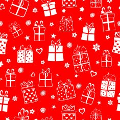 Seamless pattern of gift boxes N9