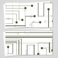 Vector business-card set for your design N246