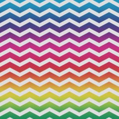 Rainbow chevron pattern on paper