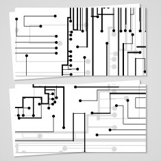 Vector business-card set for your design N264