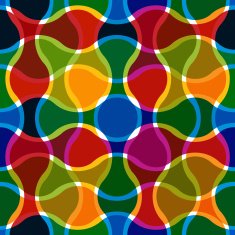 Colorful wavy lines seamless pattern