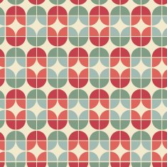 Seamless geometric tiles pattern in vintage style N5