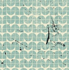 Old vector seamless pattern of tiles N2