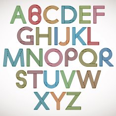 Retro Style Alphabet N9