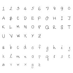 sketch alphabet Hand drawn N16