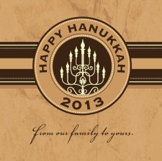 Happy Hanukkah greeting design