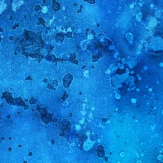 Colorful blue watercolor painting with texture