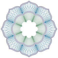 Guilloche Certificate Pattern