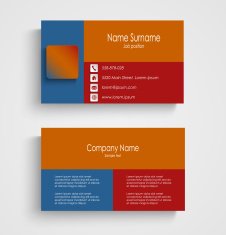 Modern business card template N28