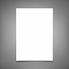 Vector blank paper sheet Template for your design