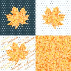 Set of four autumn backgrounds N2