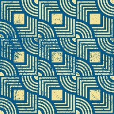 Vintage geometric seamless background old vector pattern