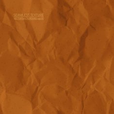 Creased brown paper vector seamless texture