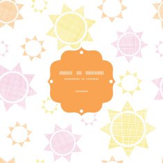 Abstract textile colroful suns geometric frame seamless pattern background N2