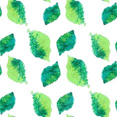 Seamless green leaves pattern N5