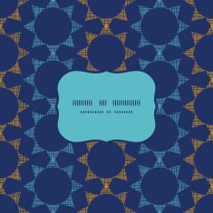 Abstract textile stars on dark geometric frame seamless pattern background N2