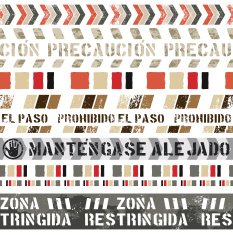 seamless vintage banners (Spanish)