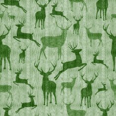 Reindeer vintage seamless pattern background N2