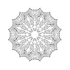 Mandala Ethnic abstract decorative elements N6