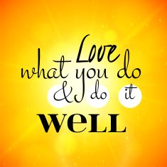 Love what you do and it well lettering illustration N4