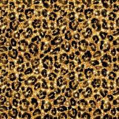 Seamless gold leopard pattern Shining wild background
